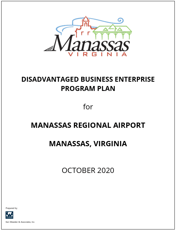 Disadvantaged Business Enterprise Program Plan for Manassas Airport