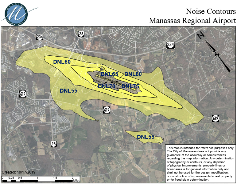 Noise Contours - Manassas Regional Airport