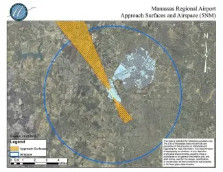Approach surface map
